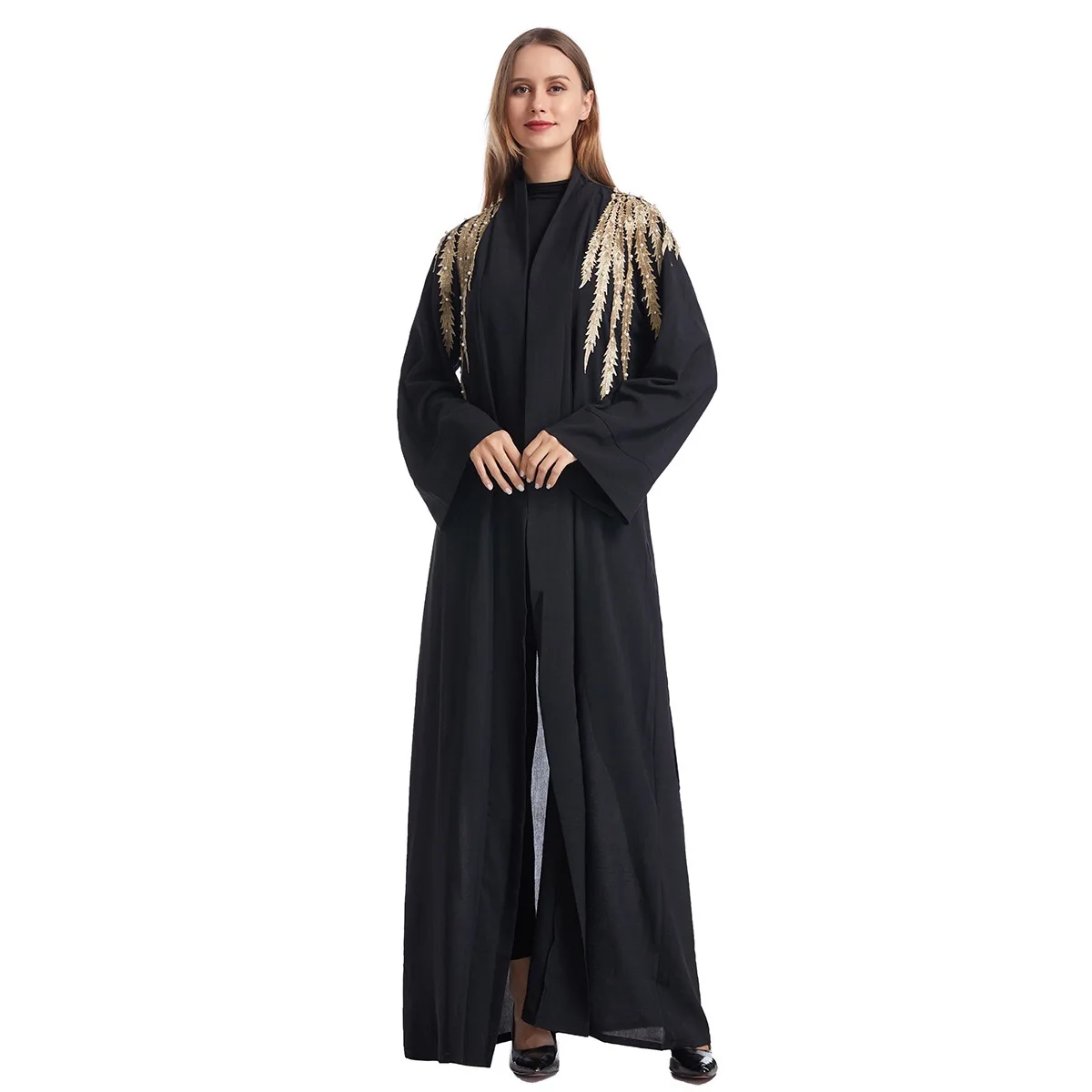 

Abaya Dubai Turkey Muslim Fashion Hijab Dress Kaftan Islam Clothing Maxi Dresses For Women Vestido Robe Musulman De ModeS558