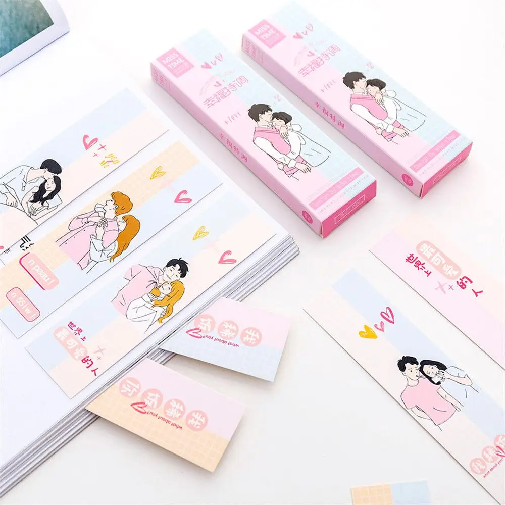 30 шт. милые закладки Kawaii Канцелярские карточки сообщения бумажные разделители