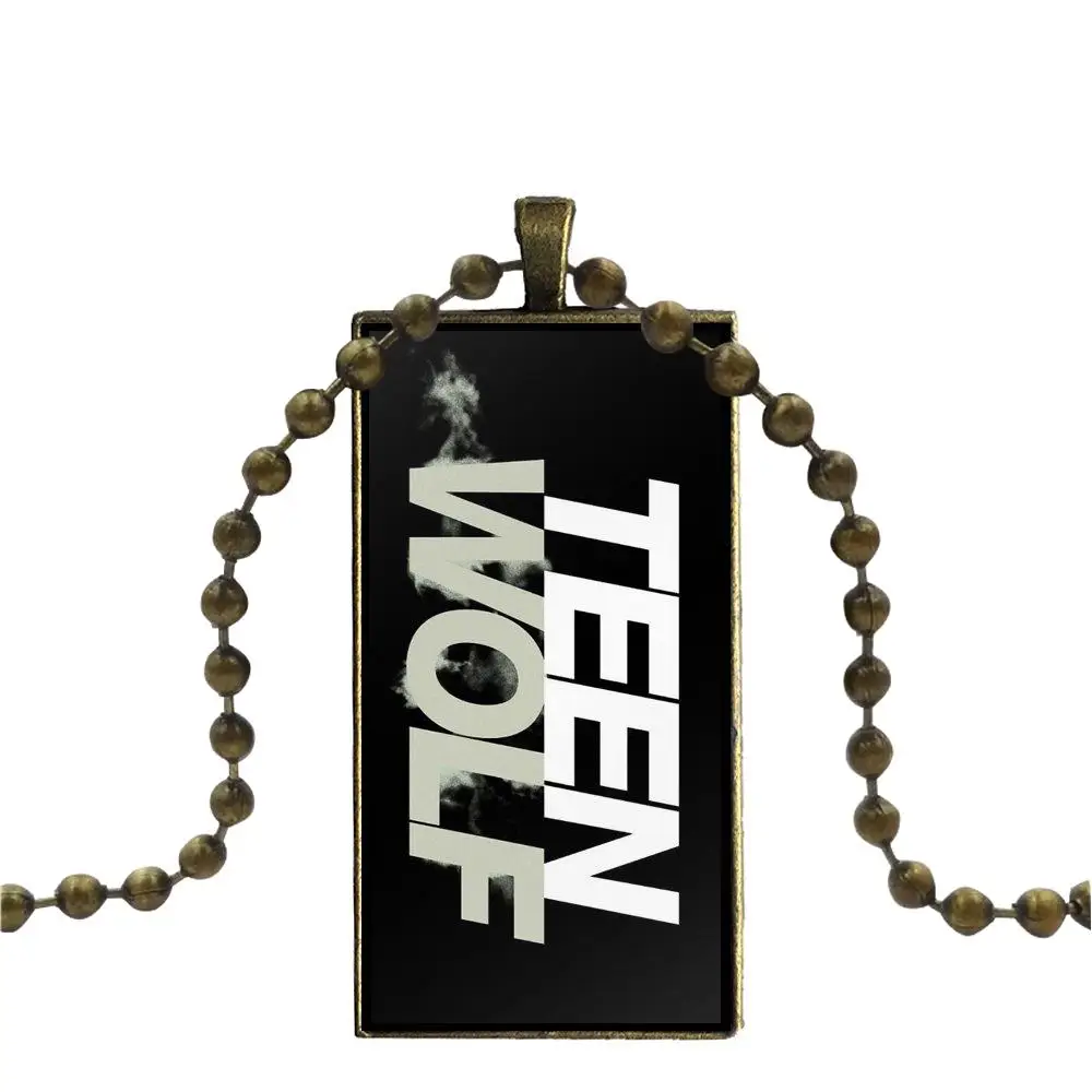 Ожерелье с бронзовым покрытием стеклянное колье кабошоном Длинная подвеска