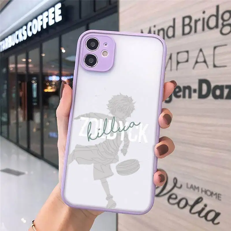 

Hunter X Hunter Killua Phone Cases matte transparent For purple iPhone 7 8 x xs xr 11 12 pro plus max mini Clear Funda