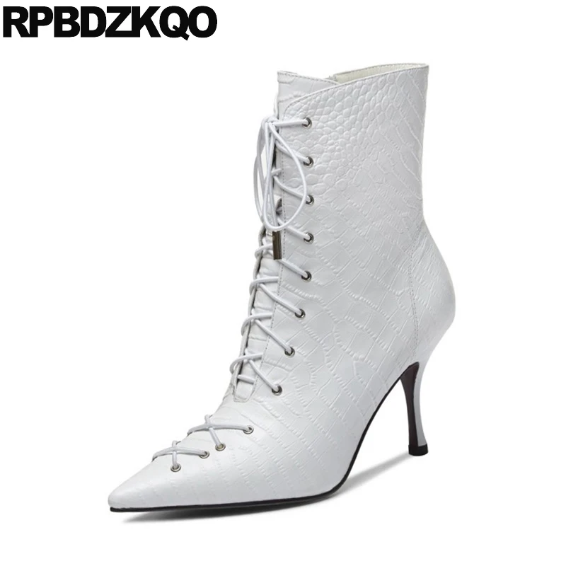 Змеиной кожи украшены натуральным мехом на высоком каблуке Фирменные женские