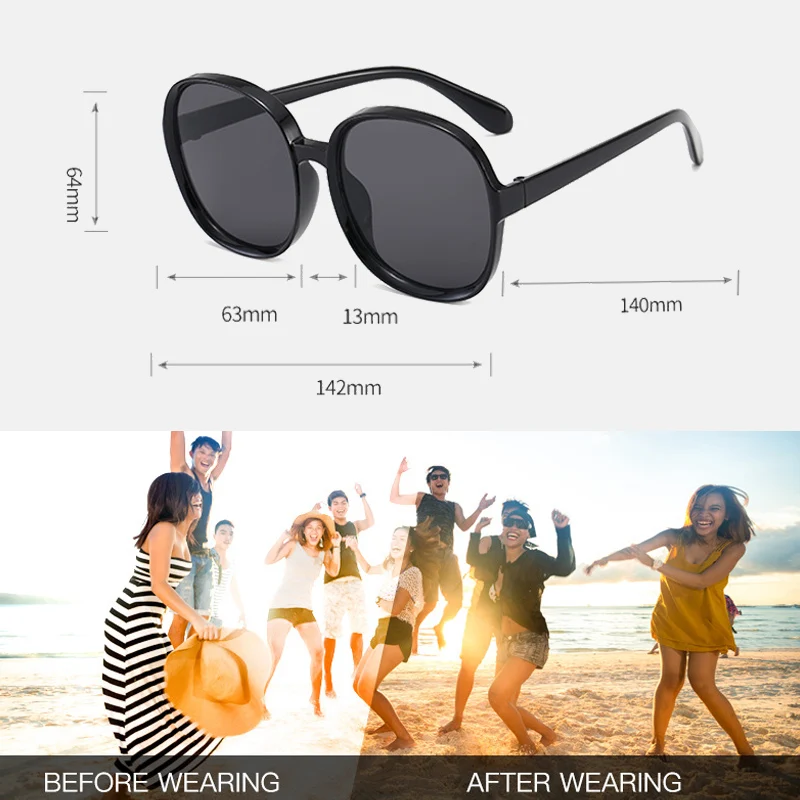 

ZUEE 2020 Round Sunglasses Women Oversized Fashion Plastic Outdoor Gradient Ladies Sun Glasse Feminino Gafas Oculos De Sol UV400