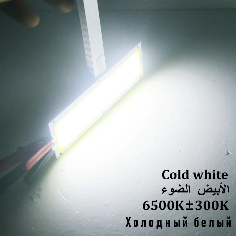 Cold white 6500K 15 Вт cob led панель с лампочками 120*36 мм источник света с регулируемой яркостью красный Буле Теплый Природа холодный белый цвет с радиочастотным пультом дистанционного управления - Испускаемый цвет: Cold white 6500K