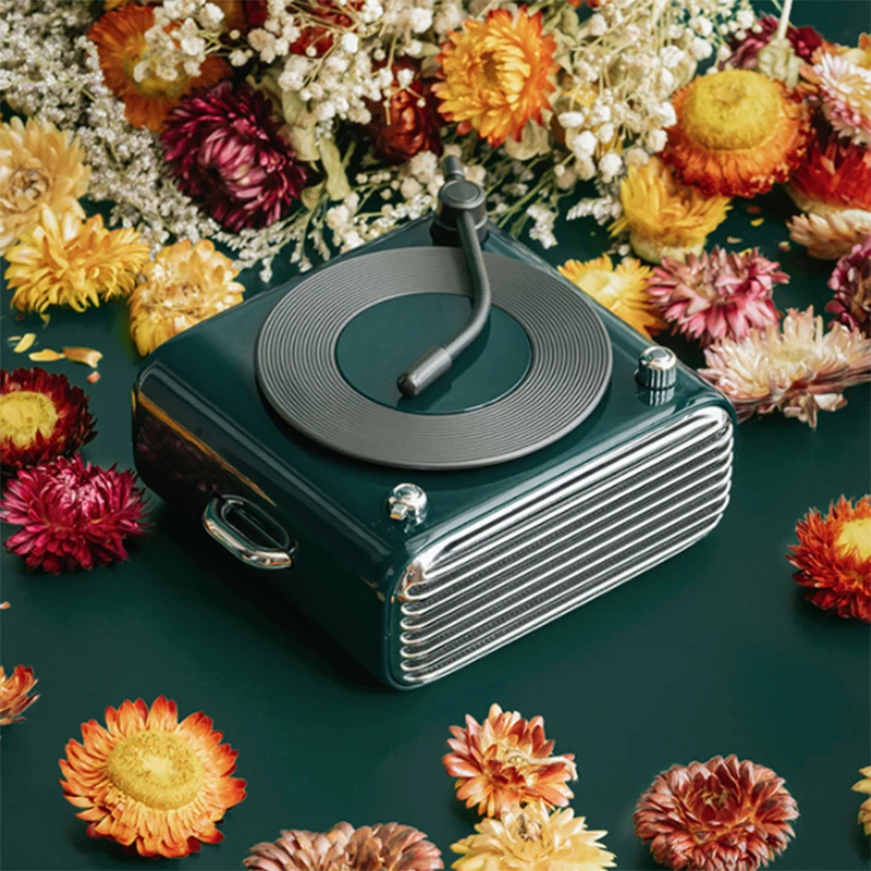 

Retro Hifi 6D Stereo Bluetooth V5.0 Speaker Portable Wireless Vintage Speaker Usb Slot Bluetooth Calling Radio Aroma diffuser