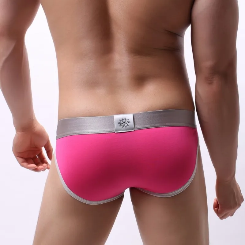 Для мужчин сексуальное хлопковое белье трусы с низкой посадкой u-образной