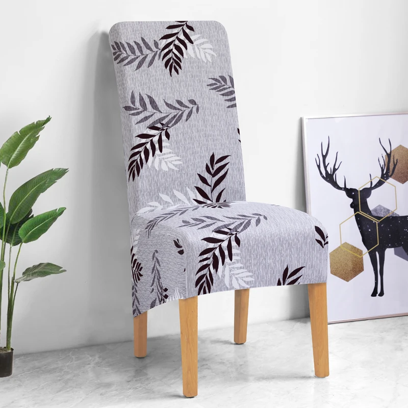 Эластичная длинная задняя крышка для стула с принтом размер XL европейский стиль