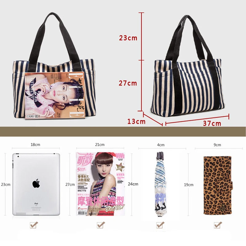 

Casual Shopping Handbag Women Canvas Shoulder Bag Lady Foldable Totes Cotton Cloth Reusable Sundries Storage Bags High Capacity