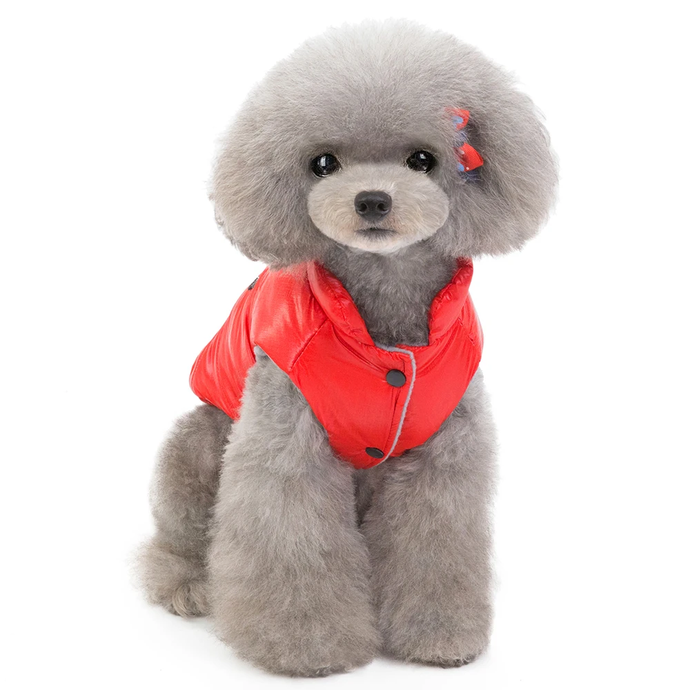 2019 зимние водонепроницаемые куртки для собак Мягкая теплая Модная собачья шлея