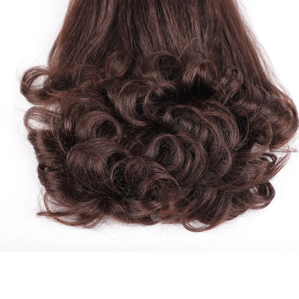 Curly Ponytail Extensions Synthetic Drawstring Ponytail For Women High Puff Afro Pony Elastic Hairpiece Extra Lougue Ombre Color