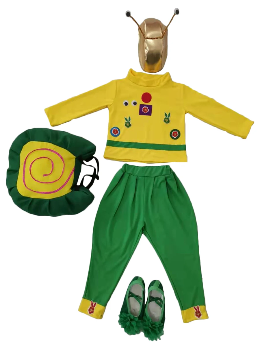 Детский костюм для взрослых с зелеными красными синими улитками одежда косплея