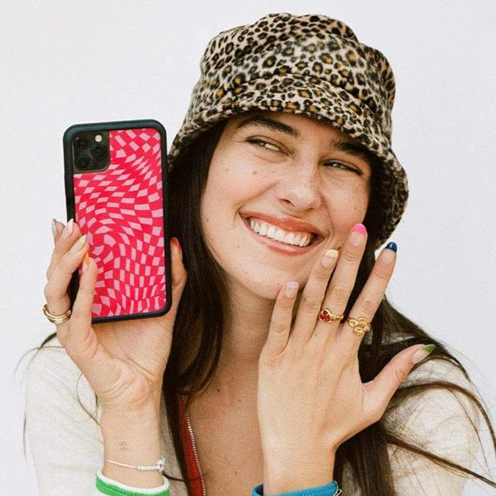 Crazy Checkers Silicone PC+TPU Phone Case For Iphone 6S 7 8 Plus X Xs Max For Apple Phone XR 11 12 MINI Pro Hard Cover Fundas