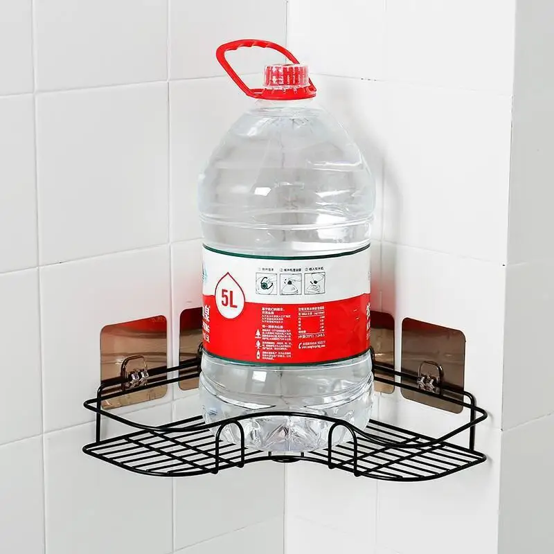 

1/2pcs Bathroom Shelf Metal Shelf Storage Rack Stainless Steel Punch-Free Firm Shower Kitchen Fitted Wall Storage Organizer Rack