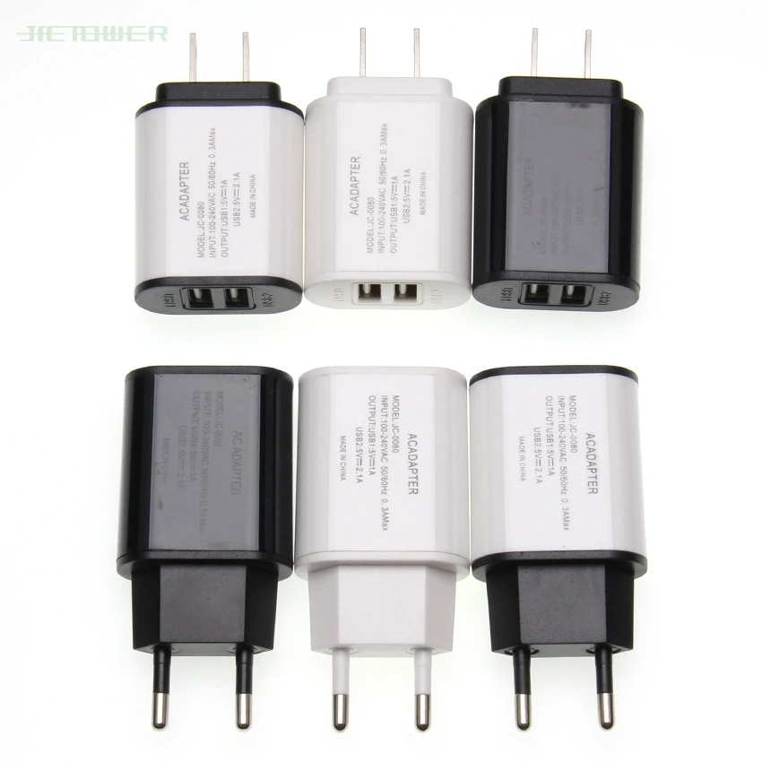 

100 шт., 5 В, 2 А, 2 USB-порта