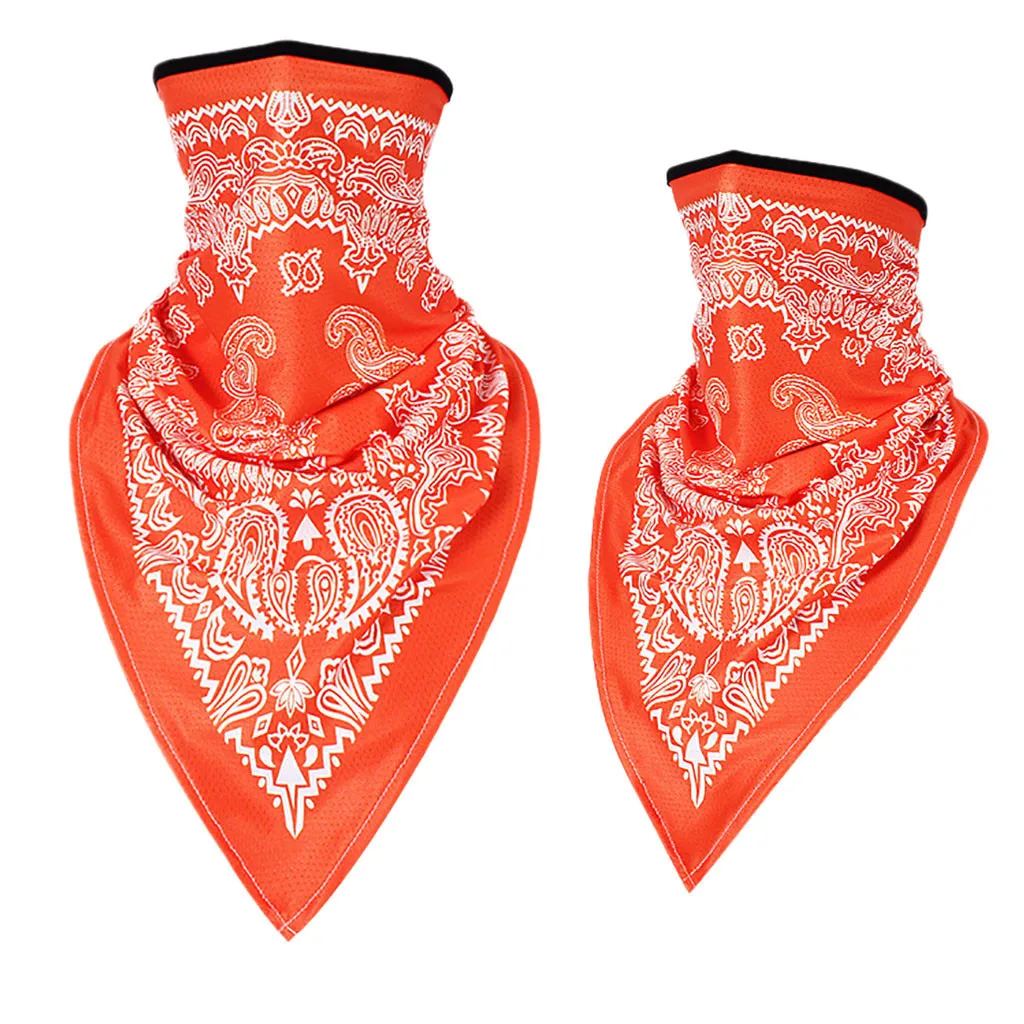 

2pc Outdoor Sport Hiking Scarves Unisex Retro Hiking Magic Scarf Seamless Bandana Riding Sweat Absorption Elasticity Sunscreen