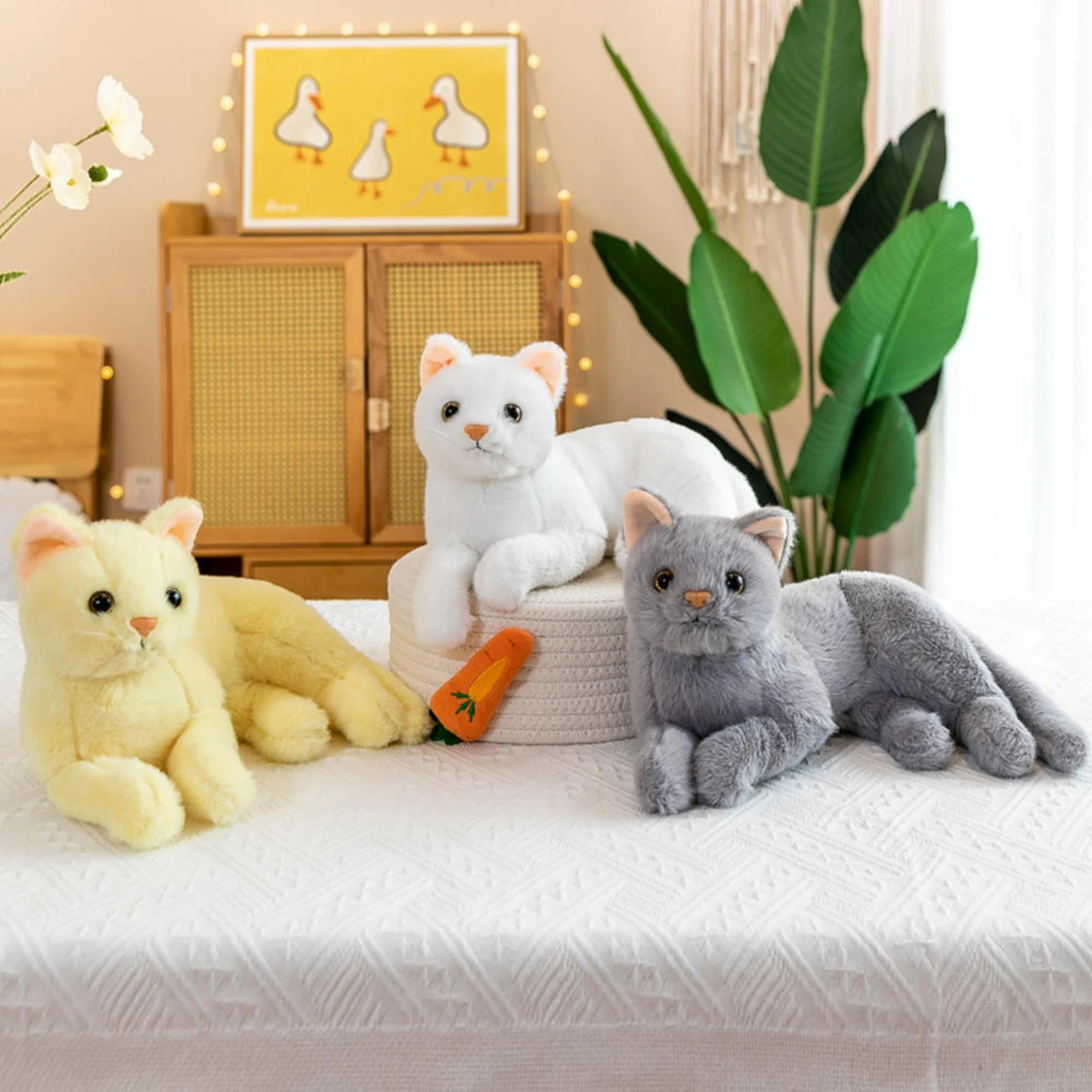

Мягкая игрушка в виде кошки, милая плюшевая игрушка, 12 дюймов, подушка для кошки, для дома и офиса