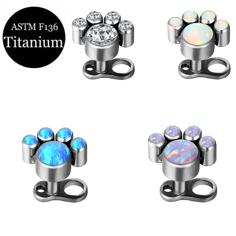 

ASTM F136Titanium Inlaid Drill Embedded Bone Integrated Subcutaneous Implant Nail Dermar Anchor Ornament Fashion Piercing Jewelr