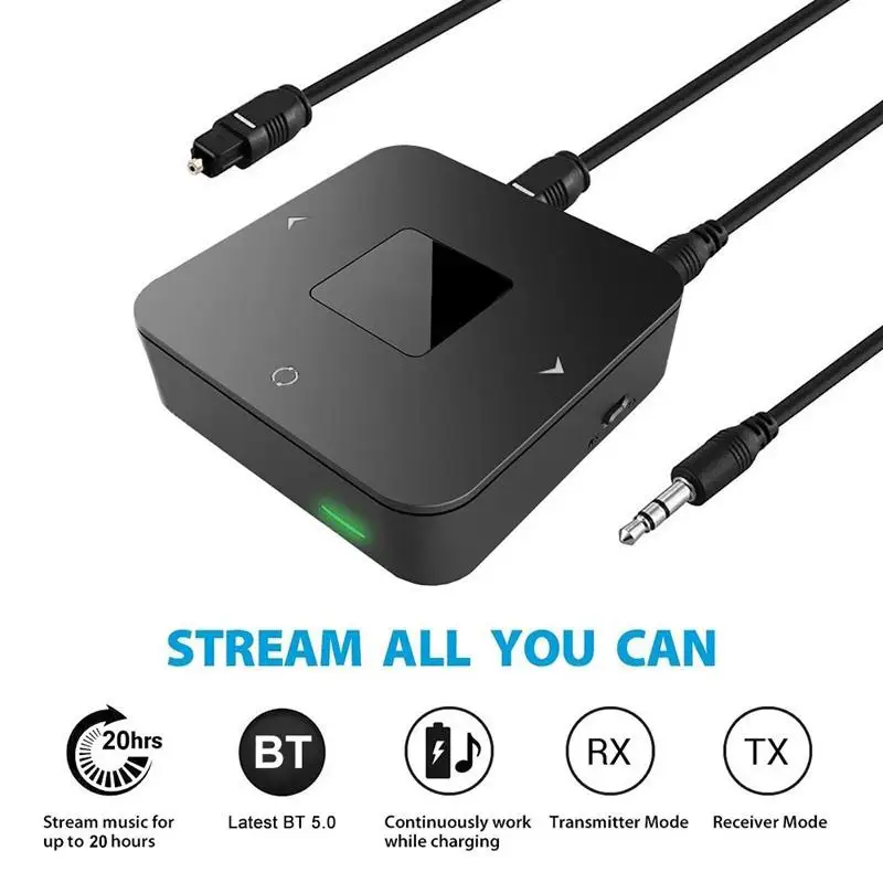

New BT4852 Bluetooth 5.0 Wireless Transmitter Receiver CSR8670 2 in 1 BT 5.0 Wireless o Adapter 3.5mm SPDIF for Music TV Compute