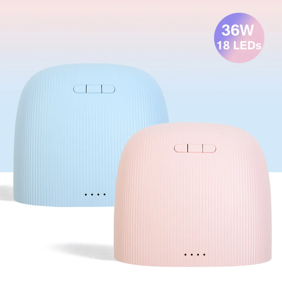 Сушилка для ногтей 36 Вт маникюра 18 светодиодный УФ лампа розовый синий Солнечный