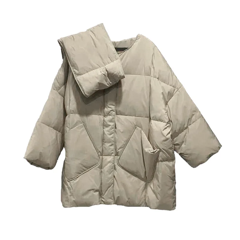 

scarves Popular short down jacket women's new winter 2020 Korean loose thickened fashionable bread coat fashion