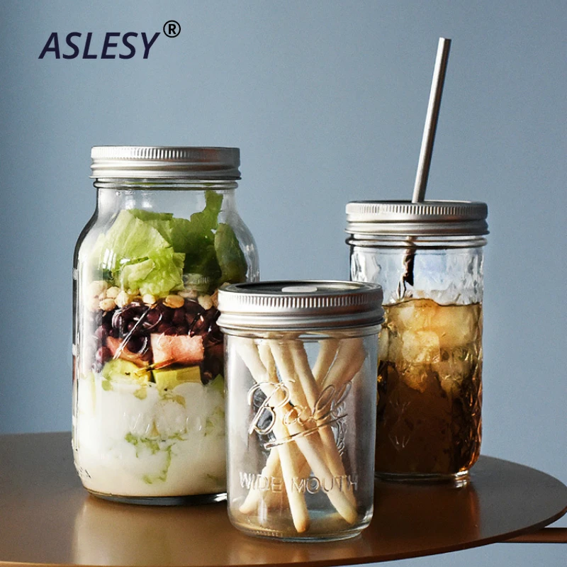 Каменная банка Стеклянная бутылка с крышкой кофейная кружка фруктовый соус