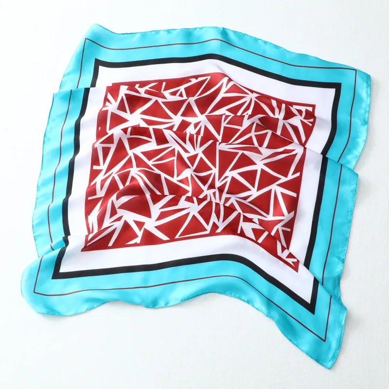 Silk Scarf Satin Bandana Women Fashion Luxury Hair Neck Scarves Designer Square 70cm Small Bohemian Paisley Ladies Head Kerchief |