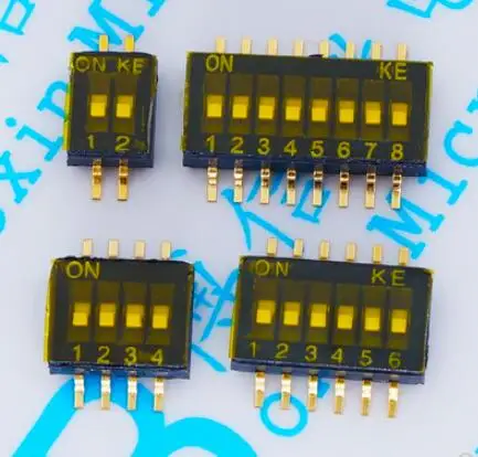 Коммутационный модуль слайдера 1 2 3 4 5 6 7 8 10pin/1 27/2 54 мм позиционный путь DIP/SMD синий