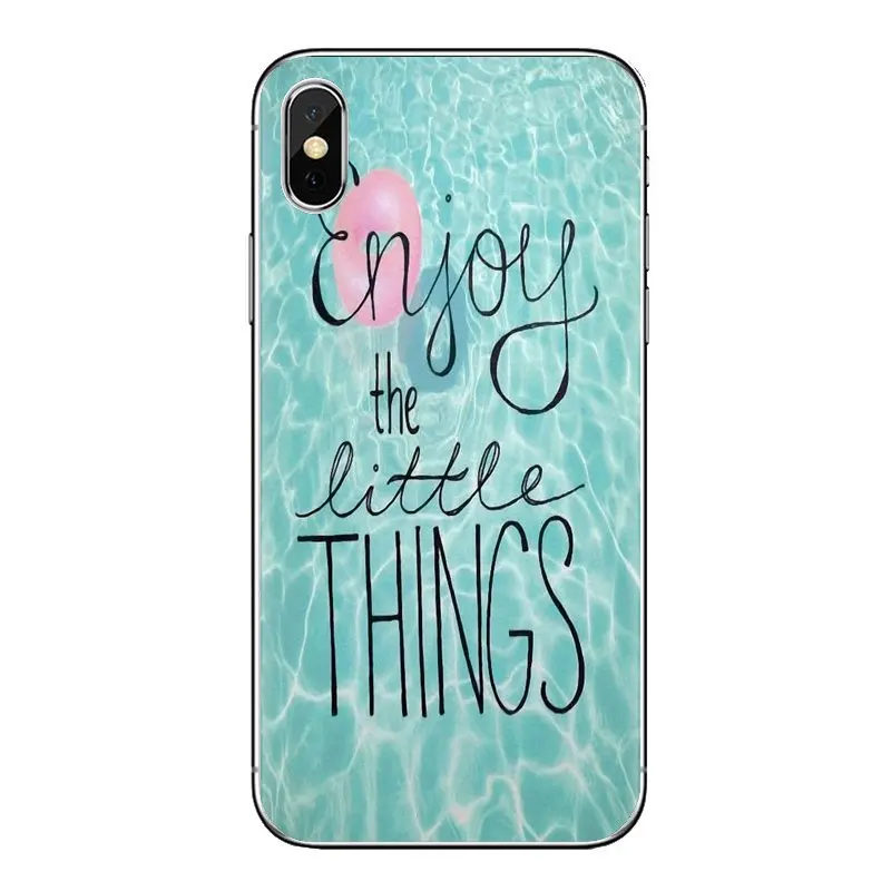 For Samsung Galaxy S2 S3 S4 S5 MINI S6 S7 edge S8 S9 Plus Note 2 3 4 5 8 Coque Fundas Enjoy The Little Things You Won Miss Cover |