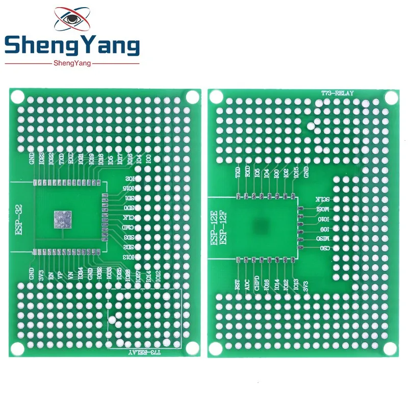 

5x7CM Double Side Prototype PCB Board Breadboard Protoshield For Arduino Relay ESP8266 WIFI ESP-12F ESP-12E ESP32 ESP32S