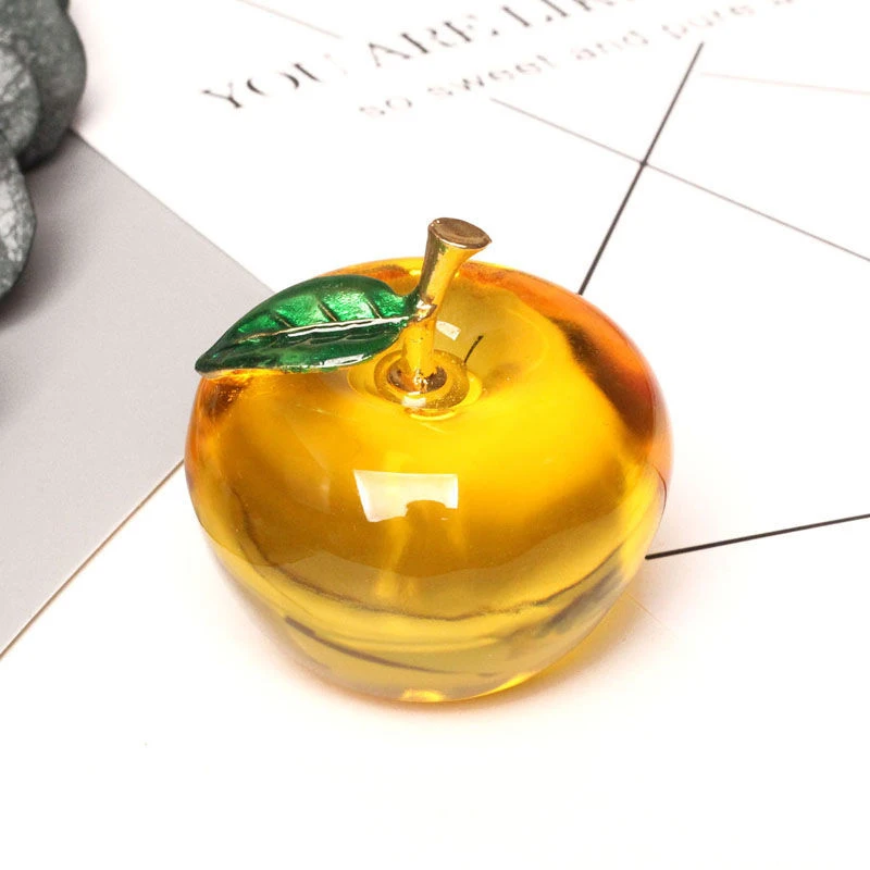 

Decoration Creative Crystal Apple Peace Fruit Car Decoration For Girlfriend Christmas Birthday Gift Home Decor Kawaii 2
