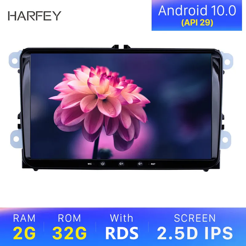 Универсальная Автомагнитола Harfey мультимедийная стерео-система на Android 10 0 с 9