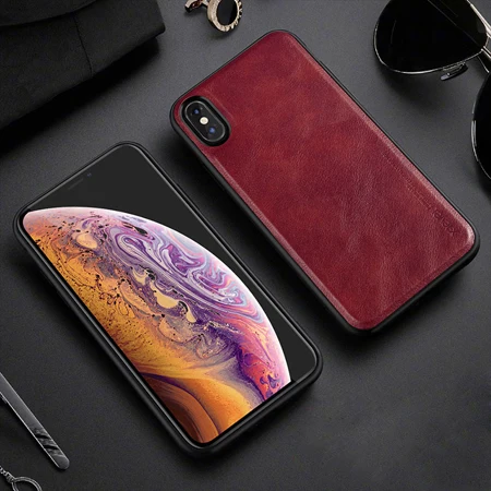 Red Case Для iPhone XR чехол для iPhone X XS Max X-Level роскошный винтажный кожаный чехол для iPhone 7 8 Plus 6 6s 6s Plus чехол Funda - Цвет: Red Case