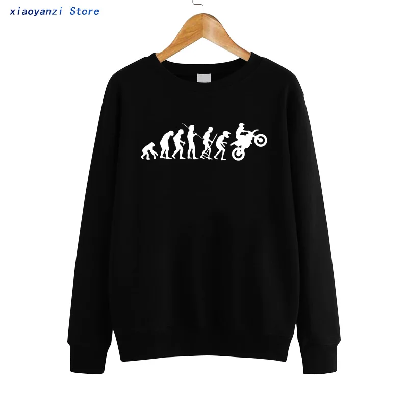 

Motorbike Evolution Motorcycle women Funny Printed Ape Evolution Motor sweatshirts Cotton hoodies pullovers OT-084
