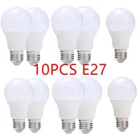 10PCS LED Bulb Lamps E27 AC220V 240V Light Bulb Real Power 25W 18W 15W 12W 9W 7W 5W 3W Lampada Living Room Home LED Bombilla 20#