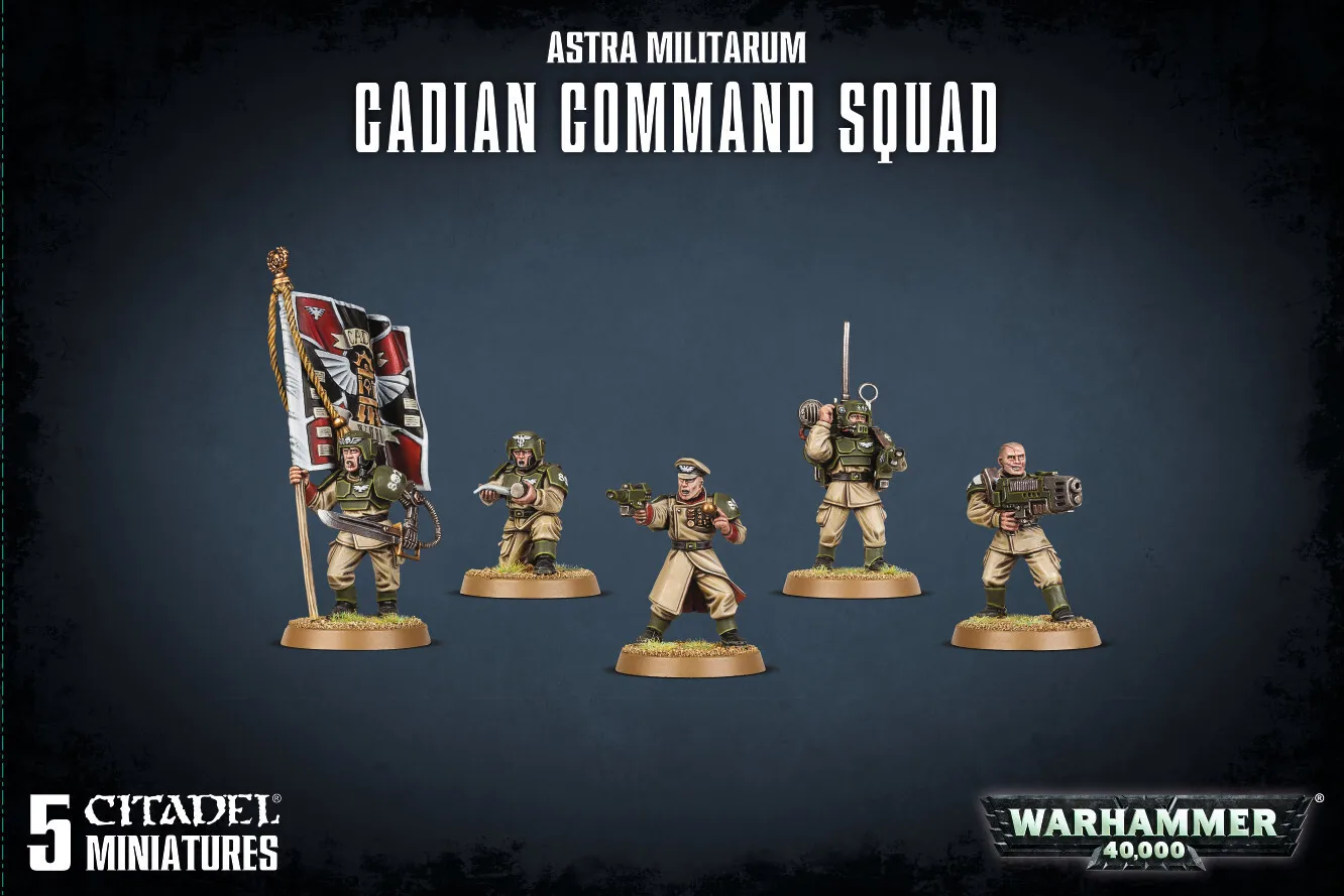 Миниатюры Warhammer 40000 Games Workshop Набор Астра Милитарум: командный отряд кадианцев(ASTRA
