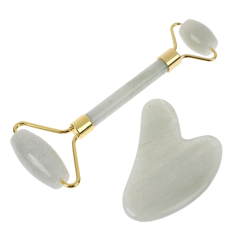 

Набор скребков для массажа лица, кварцевые инструменты для ухода за кожей лица, 2 шт./компл.