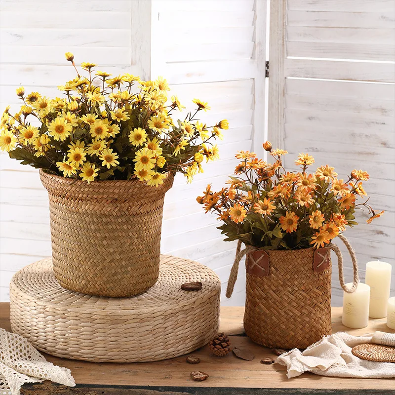 

Simulation Bouquet Chamomile Decorative Vivid Beautiful Simulation Chamomile Fake Flowers Vivid Home Decoration Ornaments