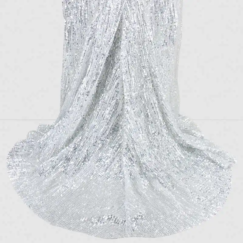 

Strapless Sequin Glitter Sexy Dress For Women High Split Maxi Long Party Dress Bodycon Elegant Summer Dress Vestidos