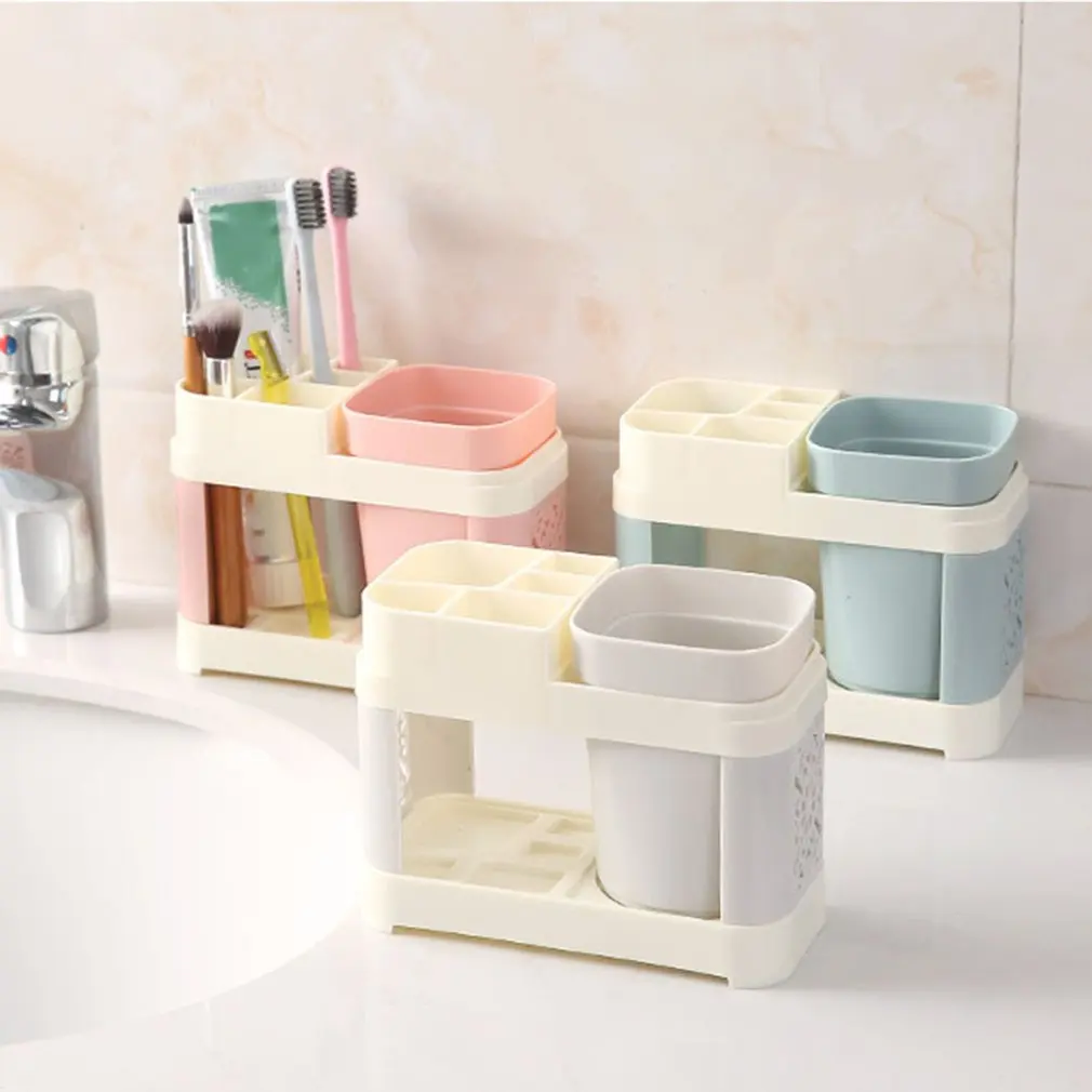 Creative Mouth Cup Bathroom Toothbrush Holder Washing Set Brushing Teeth Cylinder Toothpaste Rack Combination |
