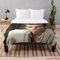 paul wesley throw blanket bedding sherpa fleece throw blankets bed sofa cover child kids adults gift bedspread