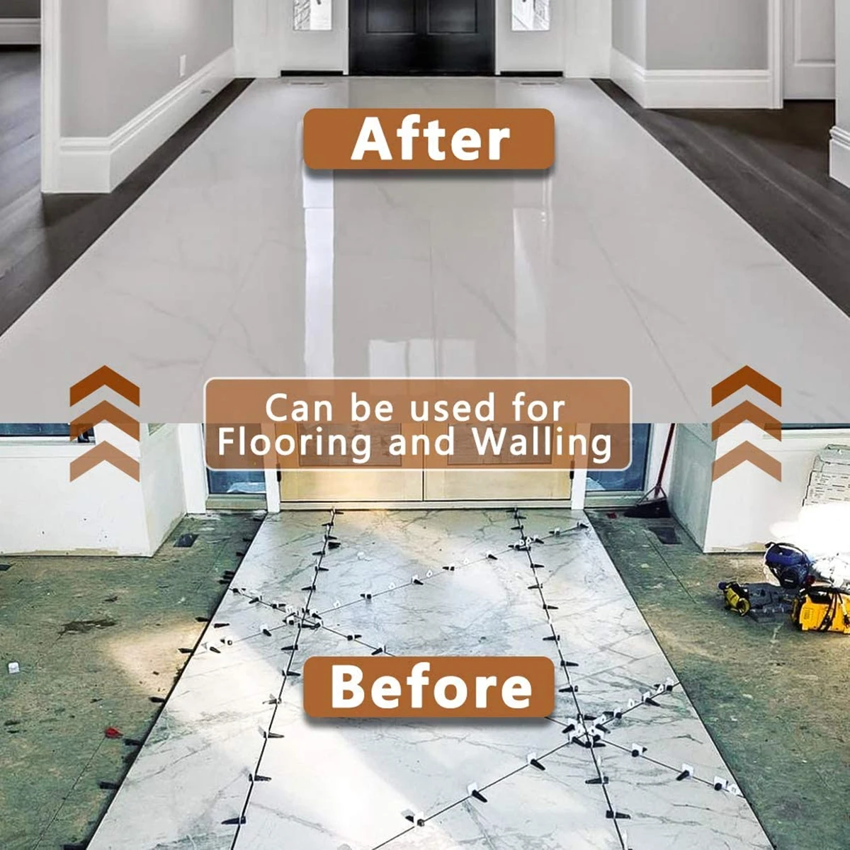 Tile Leveling System Clips 200-1000Pcs Tiles Leveler Spacers 1/1.5/2/2.5/3MM for Ceramic Laying Construction Tools | Инструменты