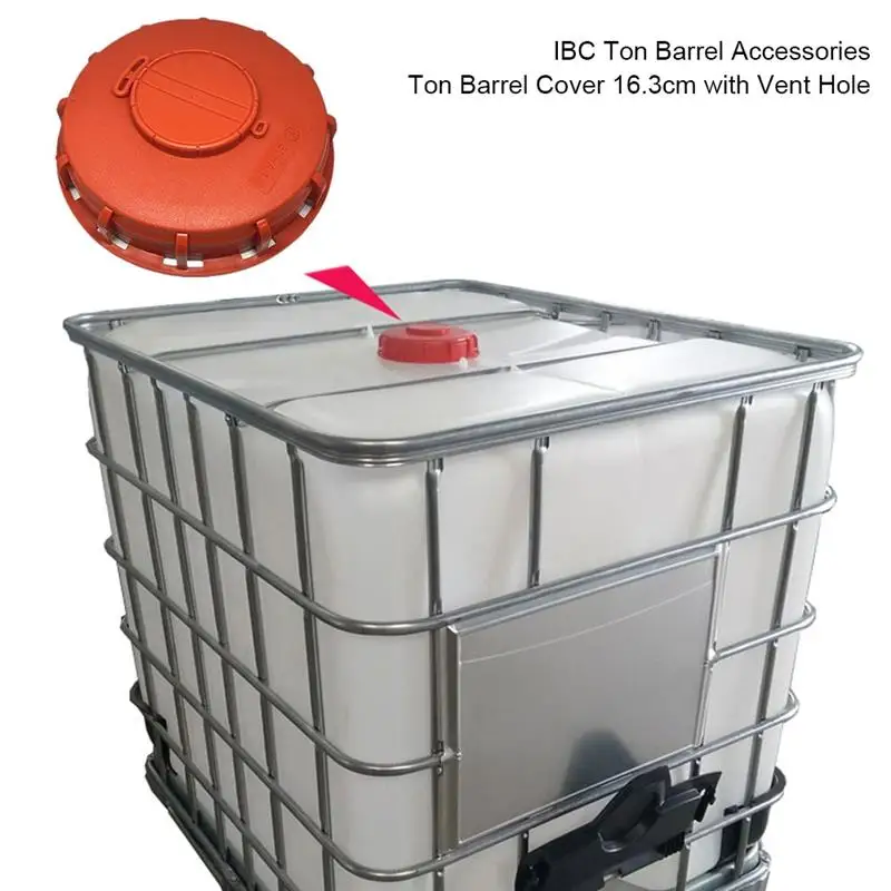 

IBC Tank Lid 16.3CM Water Liquid Storage Plastic Tote Tank Cover Cap IBC Barrel Lid Cap for Food Industries Storage