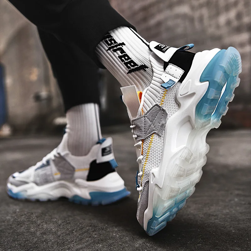 

High Quality Running Shoes Comfortable Breathable Sports Shoes Rubber Hard-Wearing Trainers Jogging Sneakers Trendy Sock Shoes