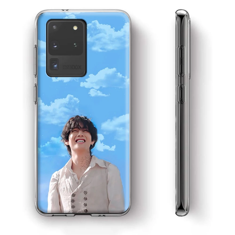 Силиконовый чехол V Kim Tae Hyung для Samsung Galaxy S20 Ultra S10 S10E S9 S8 S7 Note 10 9 8 Plus Edge|Бамперы| |