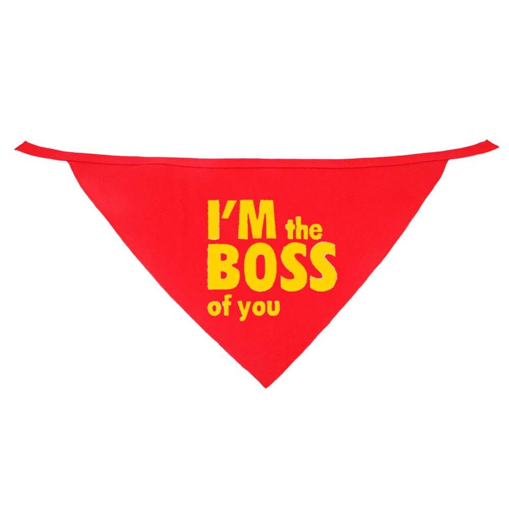 Регулируемая бандана для собак BOSS Pattern милый шейный платок щенка собаки кошки