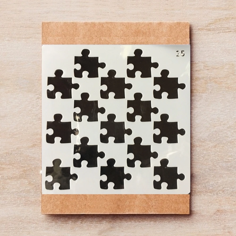 

13*13cm Jigsaw Puzzle DIY Layering Stencils Painting Scrapbook Coloring Embossing Album Decorative Template