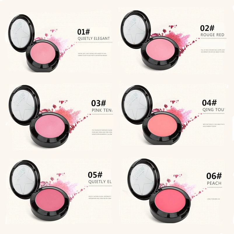 Высококачественная брендовая пудра для макияжа Румяна лица прессованная основа