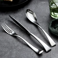 3pcs camping fork spoon knife set stainless steel picnic gift reusable dinnerware sets luxury vajillas kitchen gadget sets 50