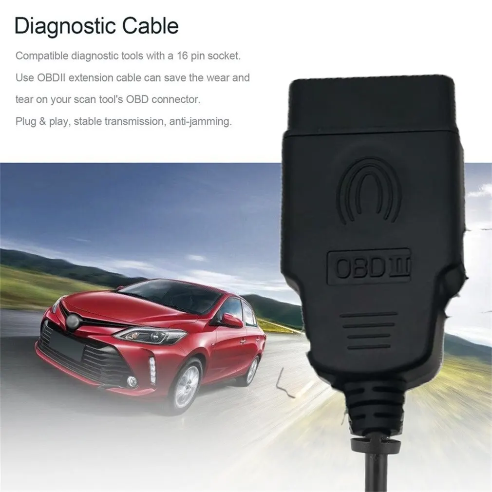 

Car Diagnostic Adapter OBD OBD-II 16 Pin Male to DB 15 Pin Female Extension Cable Automobile Fault Diagnosis Instrument