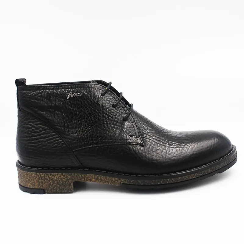 

Fosco Genuine Leather Black Men 'S Casual Boots 1541