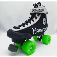 BONT Parkstar Hanacion roller skate Black White Quad skate skate boots
